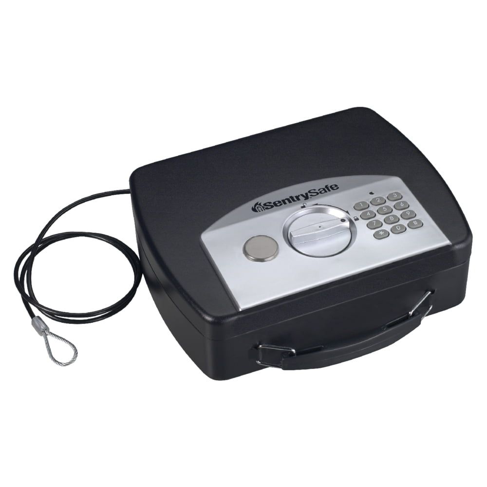 Compact Black Portable Security Safe with Digital Lock