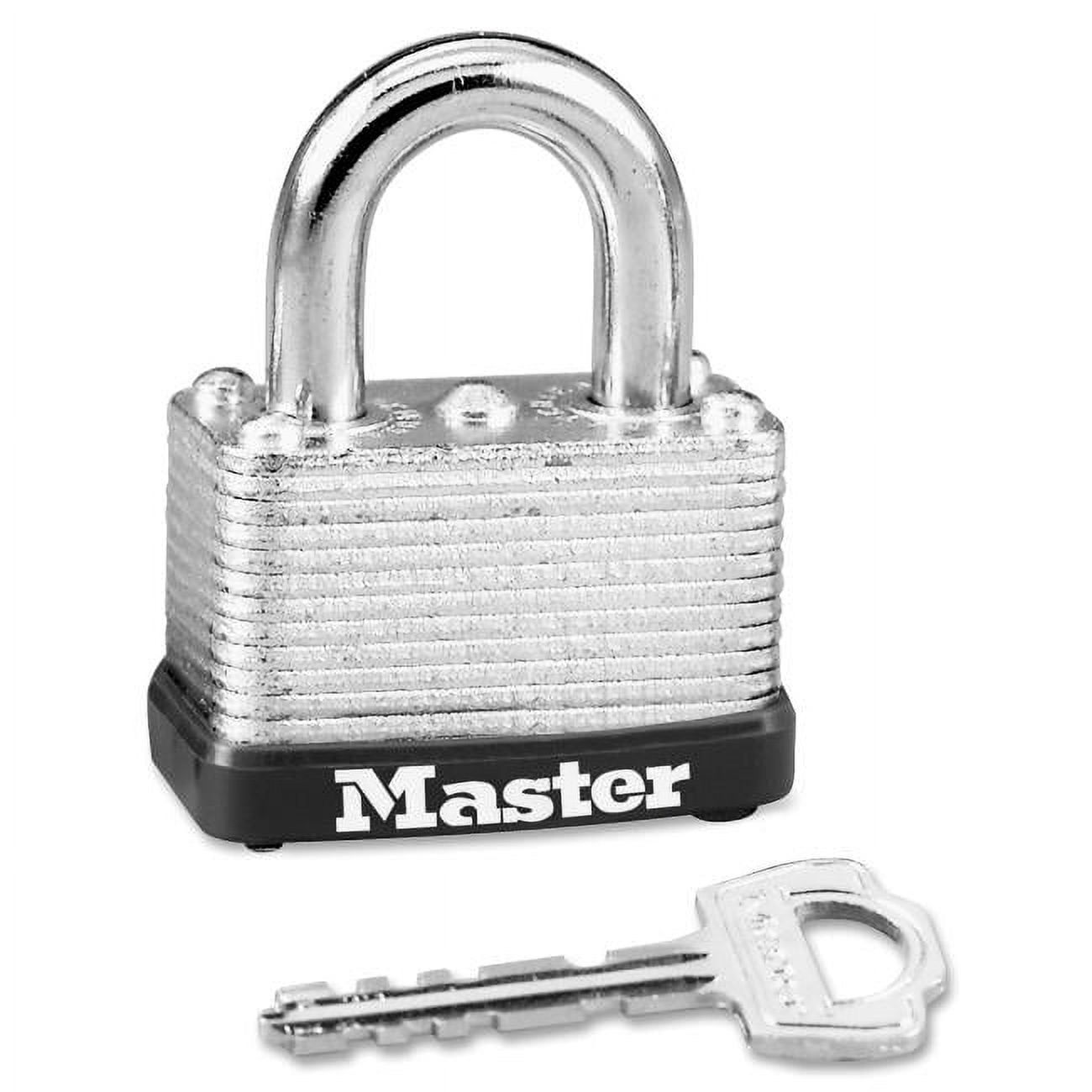 Master Lock Silver Laminated Steel Warded Padlock