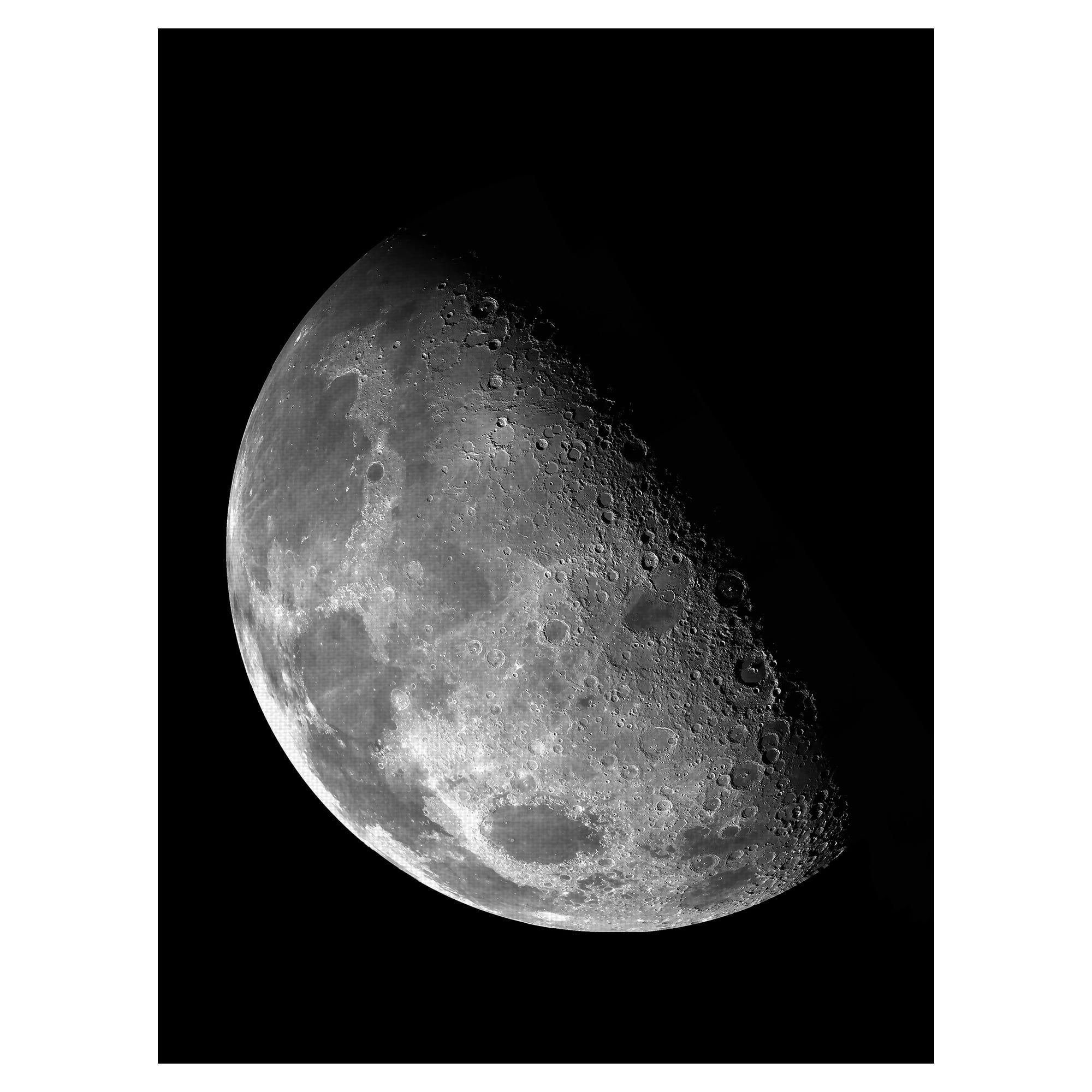 Black and White Moon Canvas Print for Kids Room