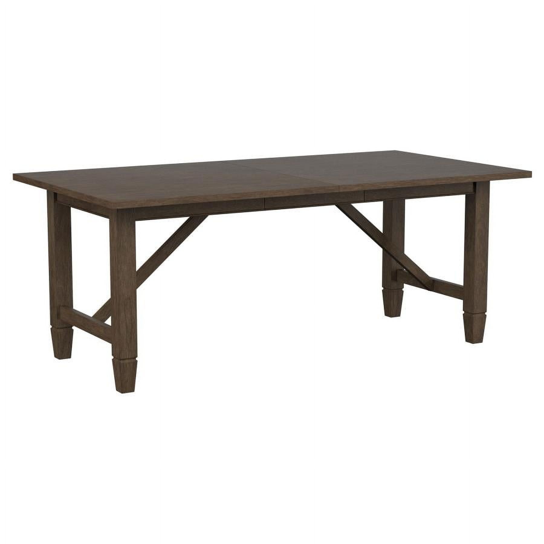 Matisse Rectangular Extendable Brown Mahogany Dining Table