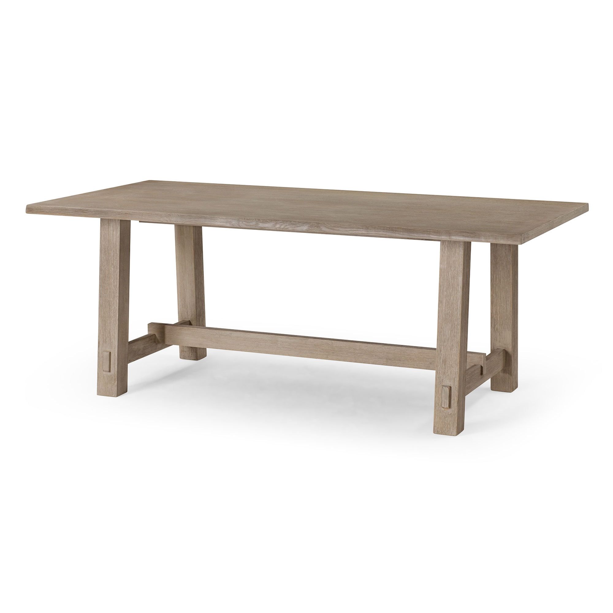 Weathered Grey Rectangular Reclaimed Wood Dining Table