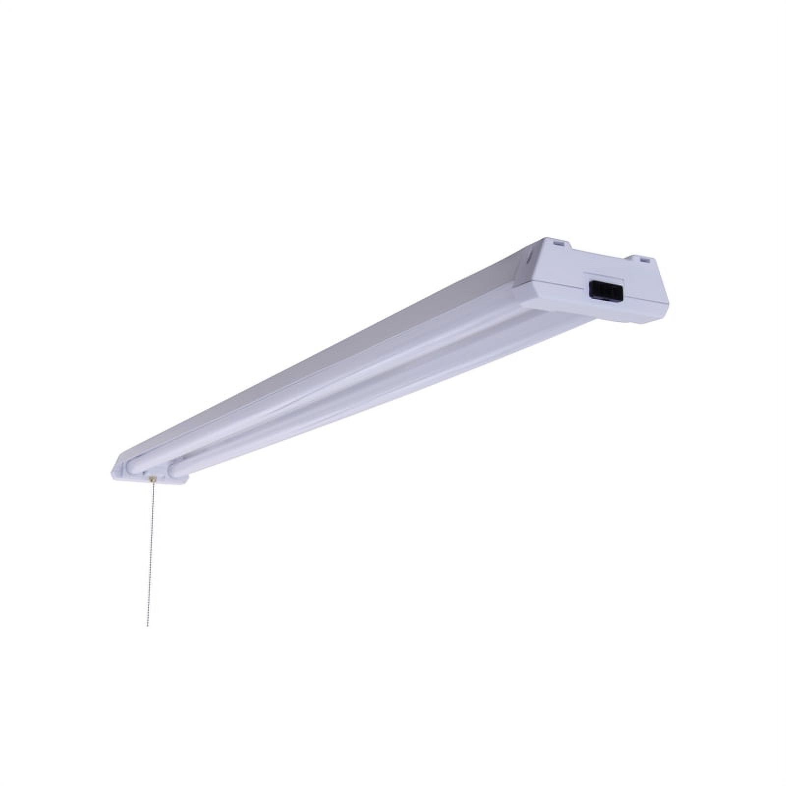 MaxLite 48" White LED Shop Light with Chain and Hooks