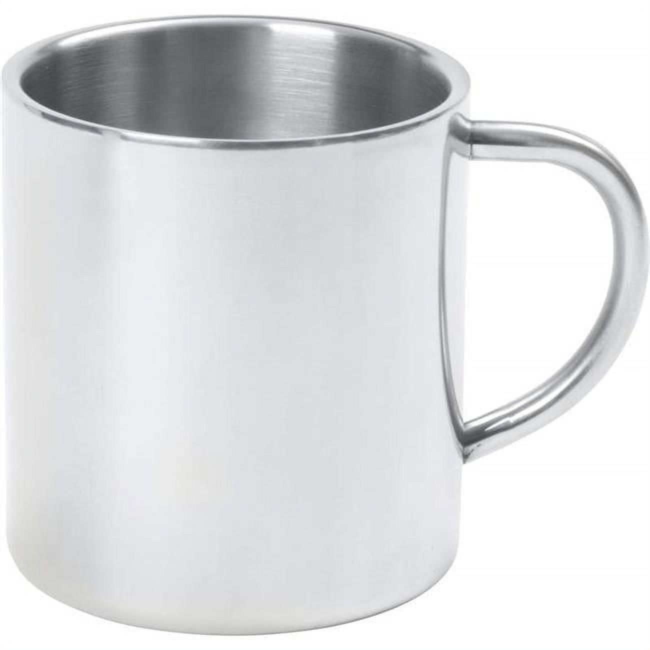 15oz Stainless Steel Double-Wall Coffee Mug with Handle