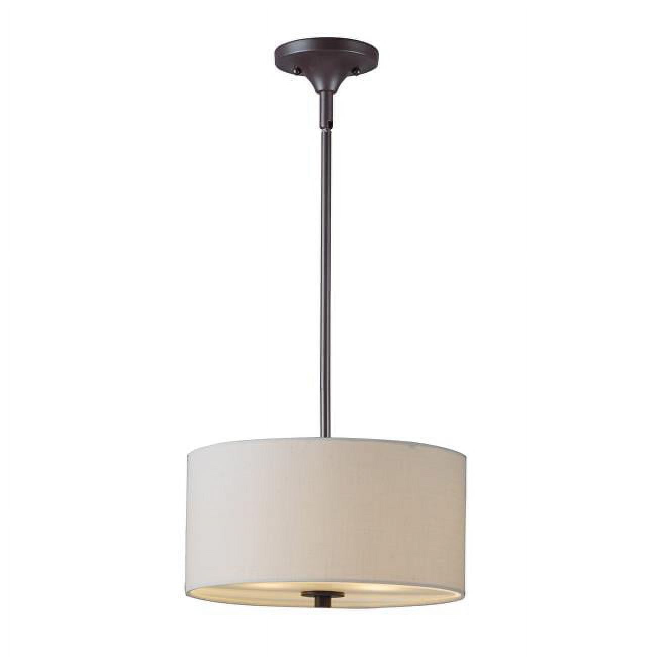 Bongo 2-Light Oil Rubbed Bronze Drum Pendant