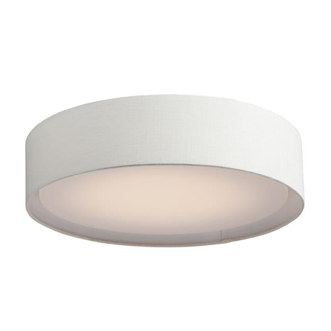 Prime 20'' LED Drum Ceiling Light with Oatmeal Linen Shade