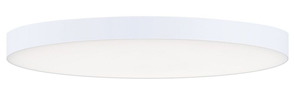 Sleek White Aluminum LED Flush Mount Ceiling Light, Energy Star Certified