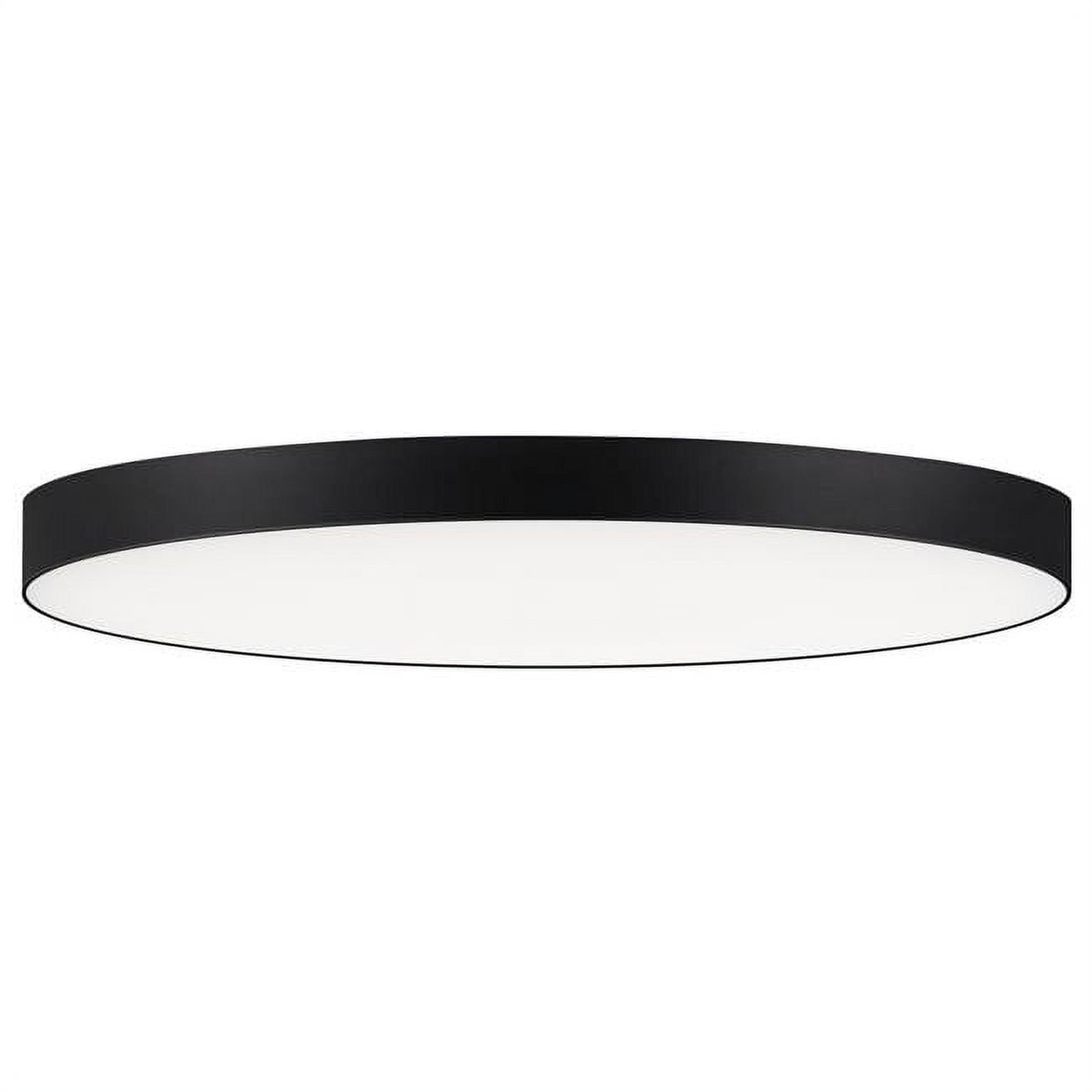 Maxim Trim 16" Black Acrylic LED Flush Mount Ceiling Light