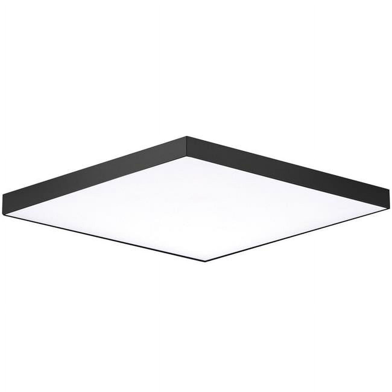 Sleek Black Aluminum 15" LED Flush Mount Ceiling Light Energy Star