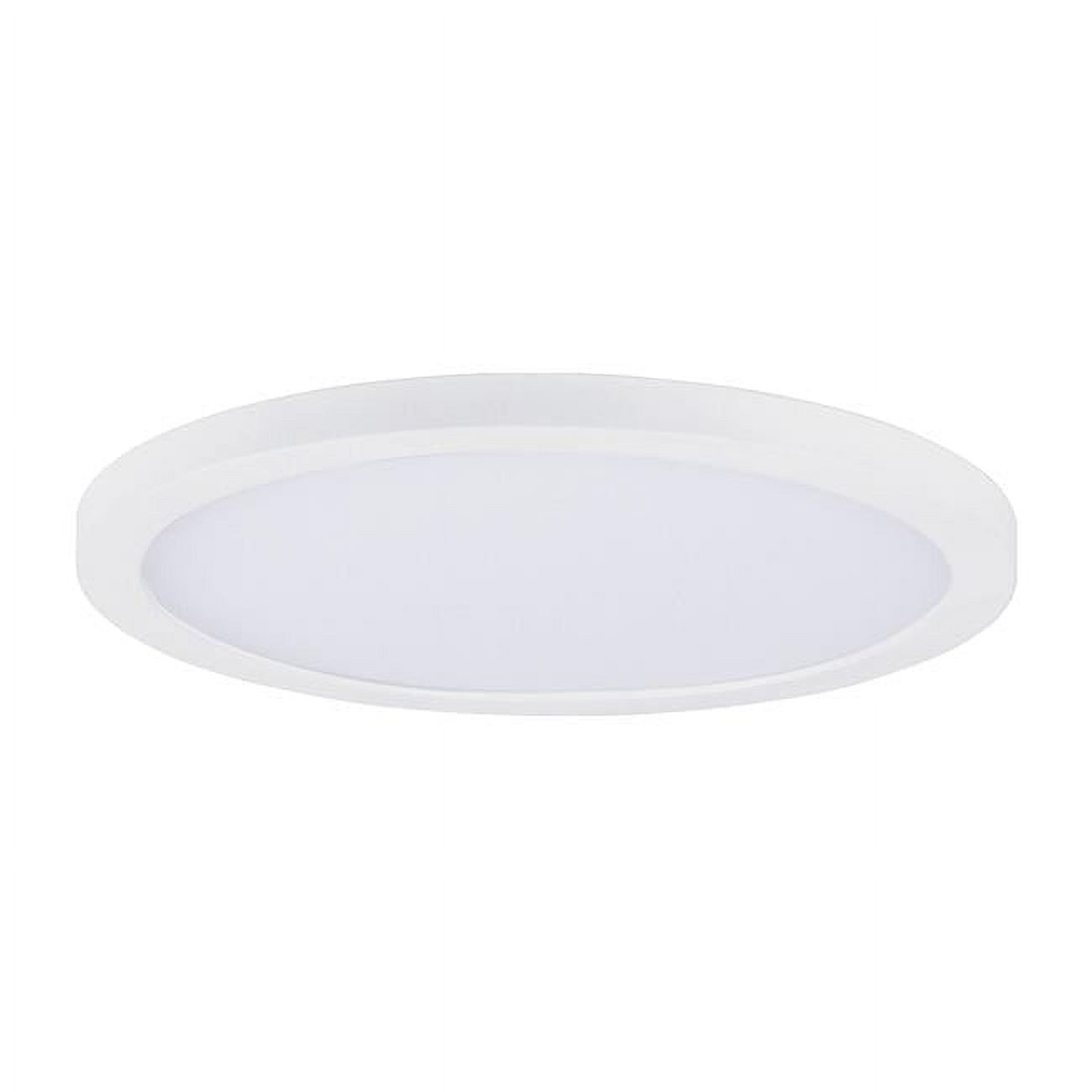 White Aluminum LED Flush Mount Ceiling Light