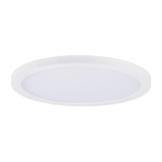 White Aluminum LED Flush Mount Ceiling Light