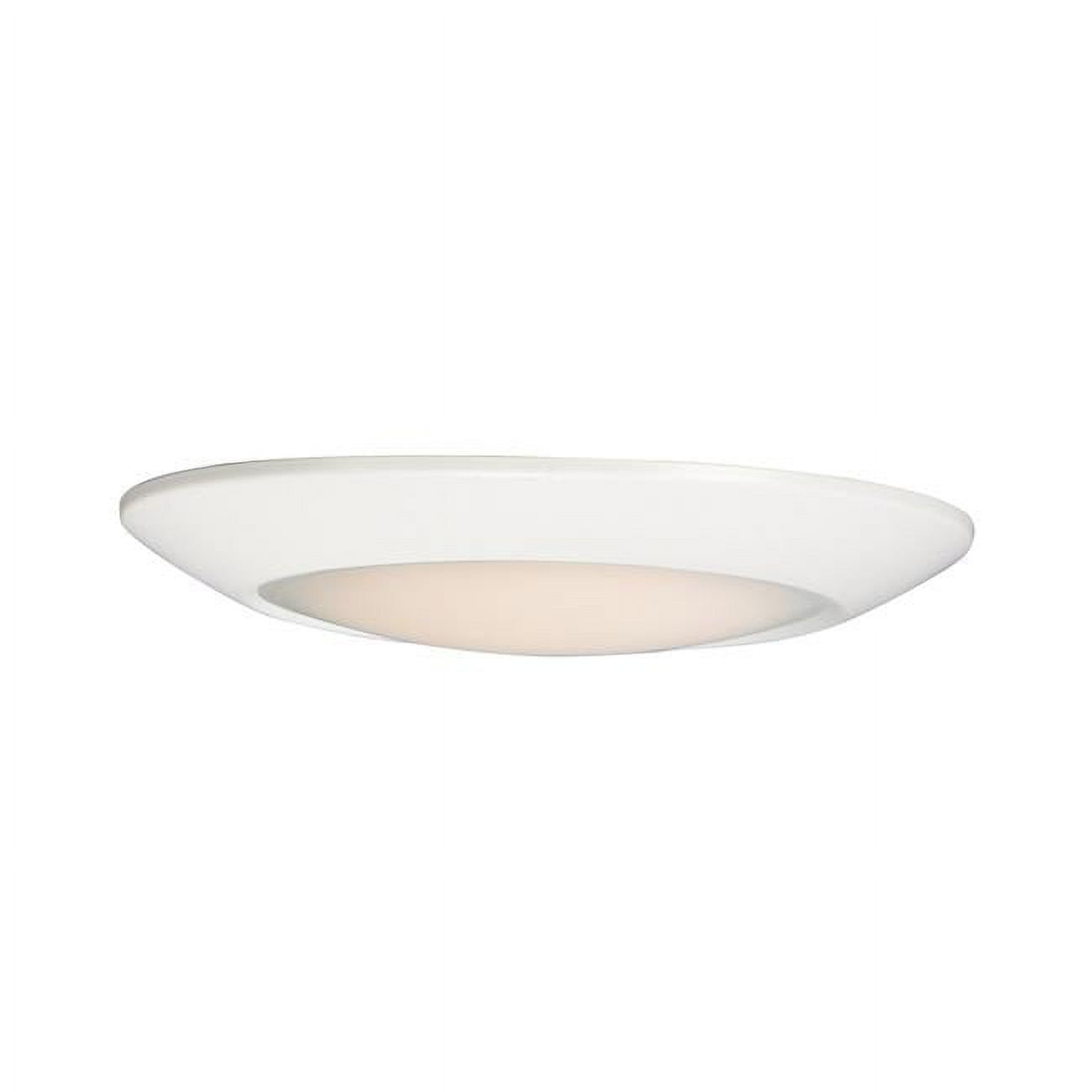 White Aluminum LED Flush Mount Ceiling Light