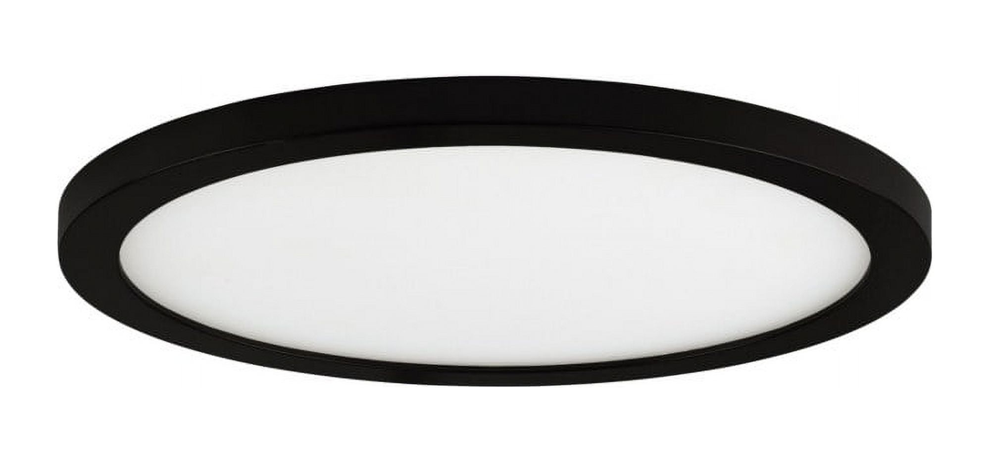 Black Aluminum LED Flush Mount Ceiling Light