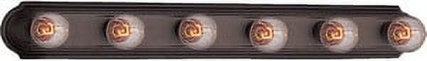 Oil Rubbed Bronze 6-Light Dimmable Bathroom Vanity Fixture