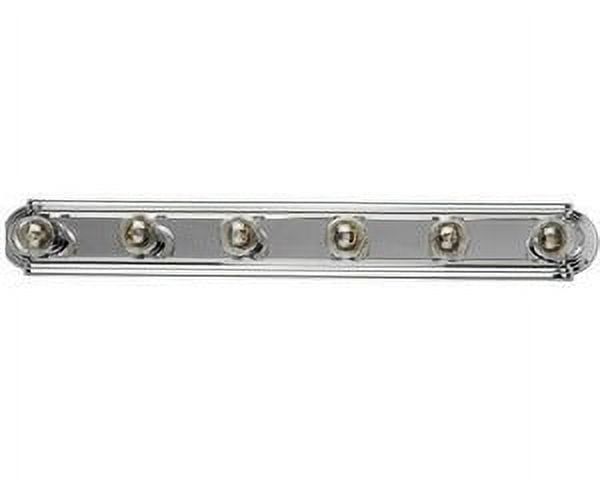 Polished Chrome 36" 6-Light Dimmable Outdoor Vanity Fixture