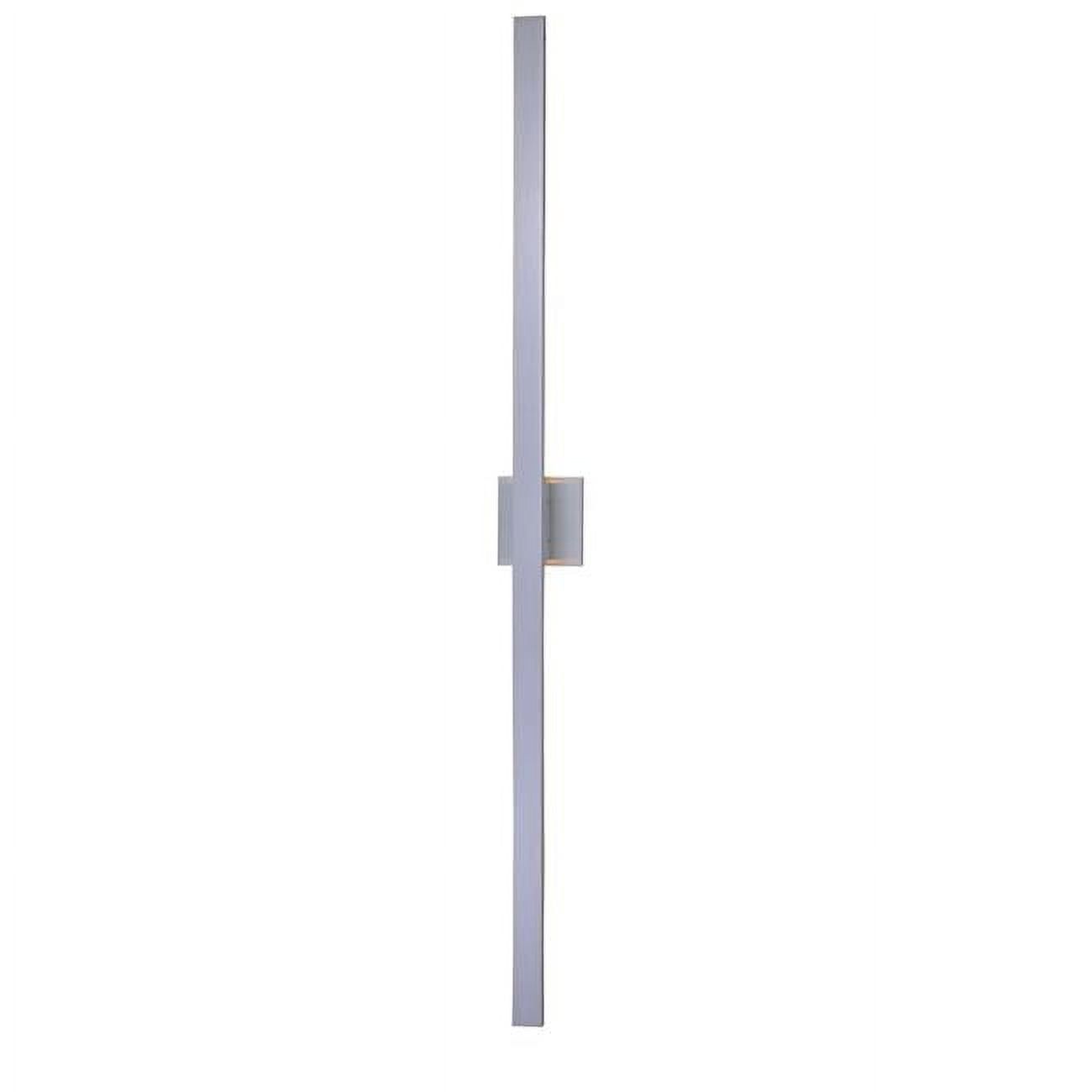 Sleek Satin Aluminum 2-Light LED Outdoor Sconce