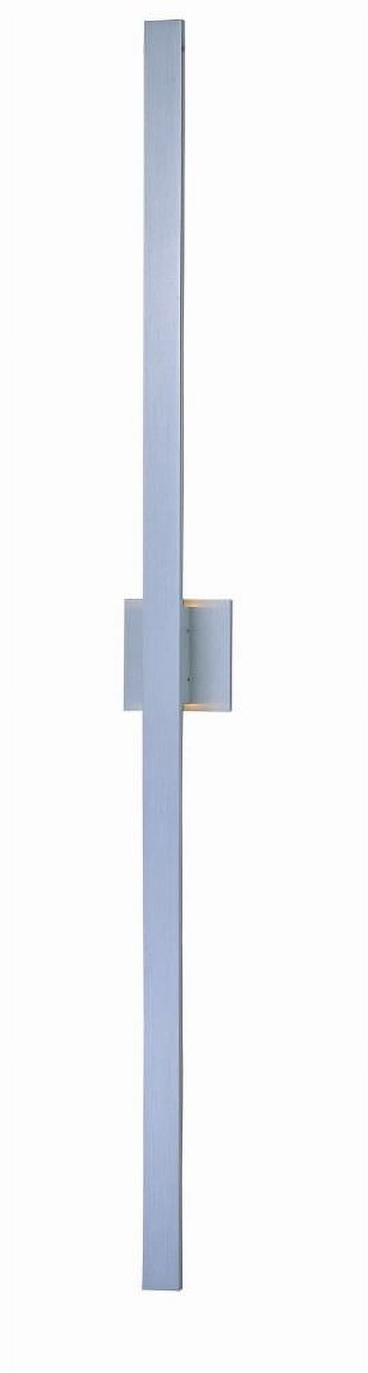 Sleek Satin Aluminum 2-Light LED Outdoor Sconce