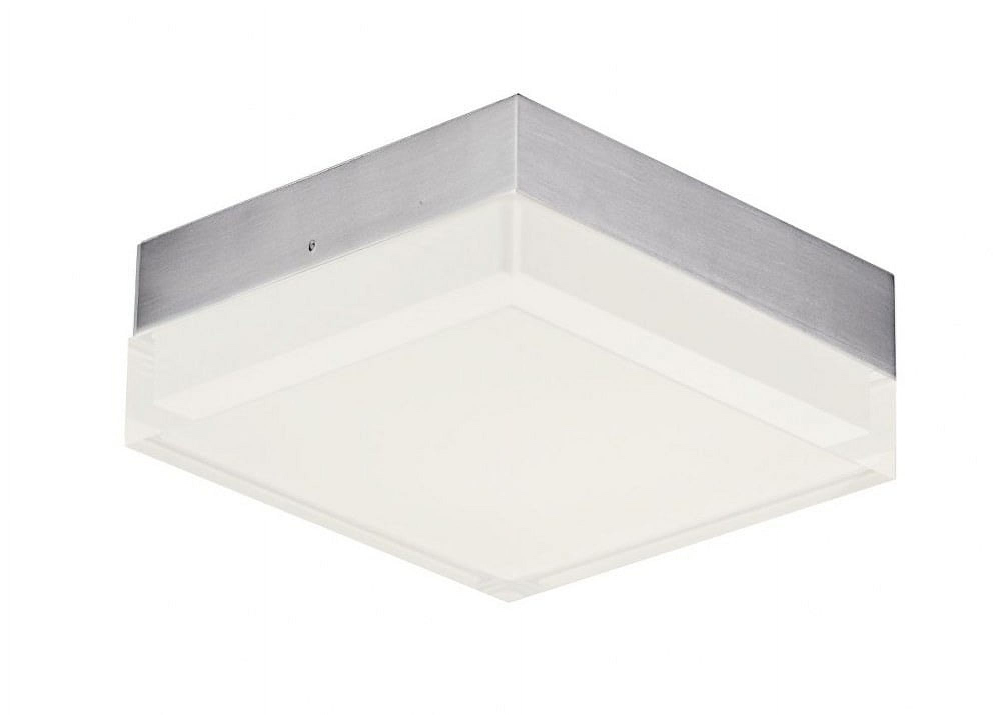 Satin Nickel 4.75'' LED Energy Star Flush Mount Indoor/Outdoor Light