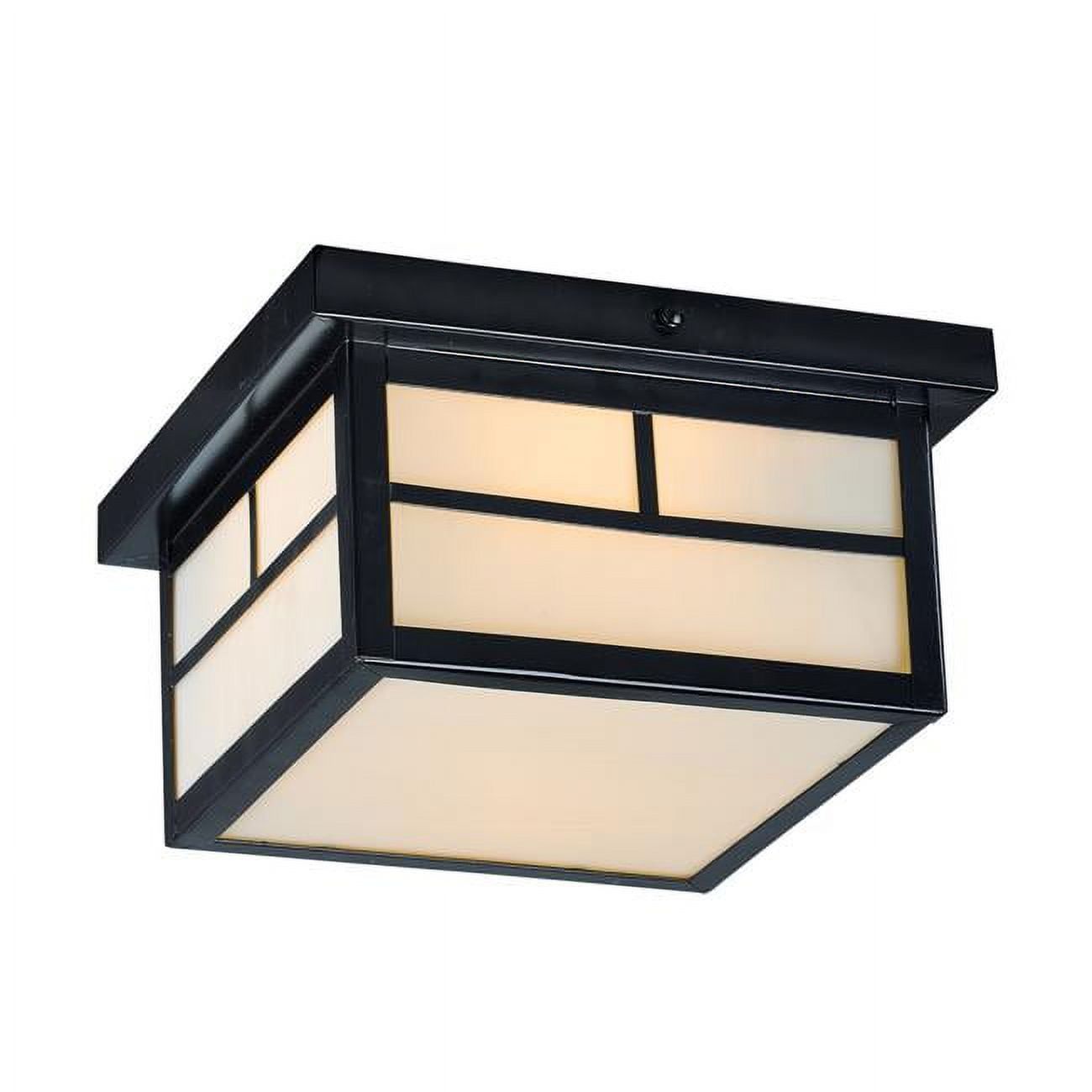 Coldwater Black Aluminum 2-Light Outdoor Flush Mount