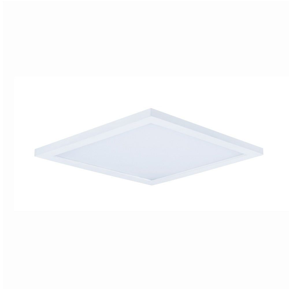 Sleek Edge-Lit White LED Flush Mount Light, Energy Star Rated