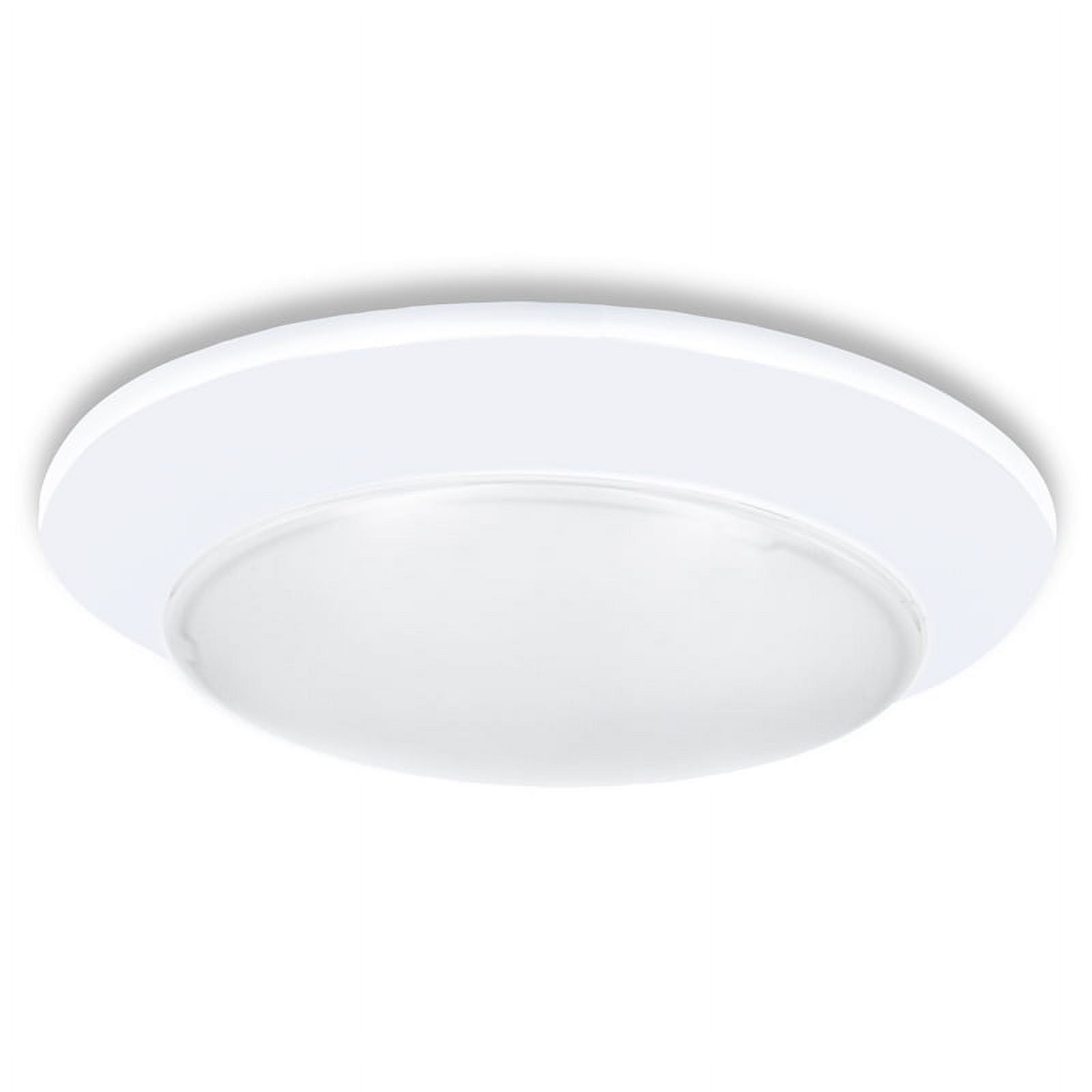 Modern 7.5" White LED Flush Mount Ceiling Light, Dimmable 3000K