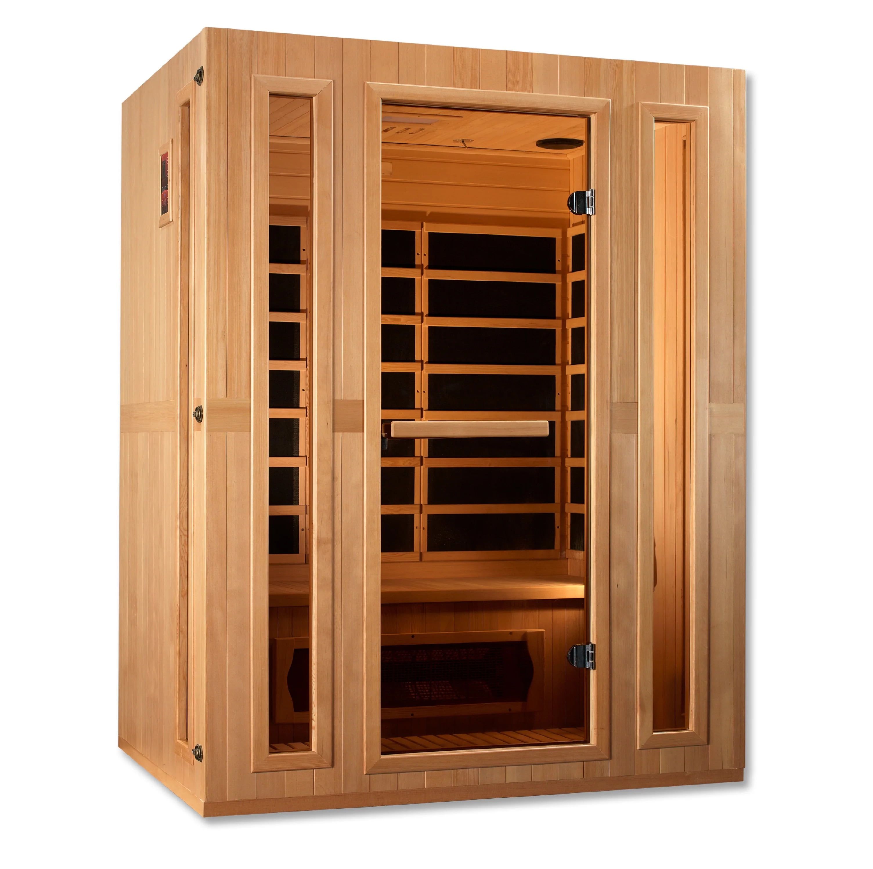 Maxxus 3-Person Natural Canadian Hemlock Infrared Sauna