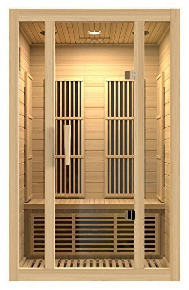 Seattle 2-Person Brown Hemlock FAR Infrared Sauna