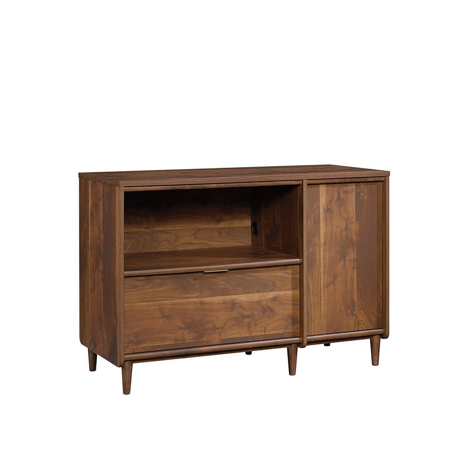 Grand Walnut Mid-Century 44'' TV and Storage Credenza