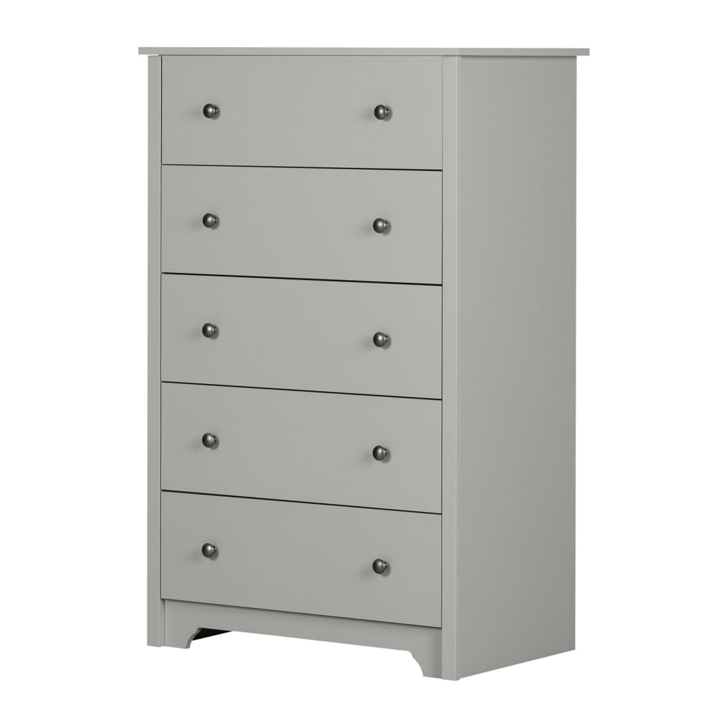 Vito Soft Gray Extra Deep 5-Drawer Bedroom Chest
