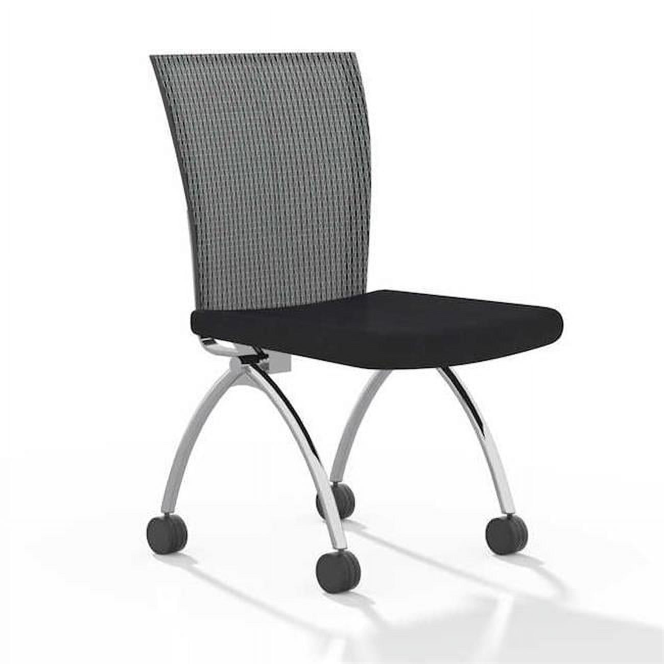 Valoré Silver High-Back Mesh Training Chair without Arms