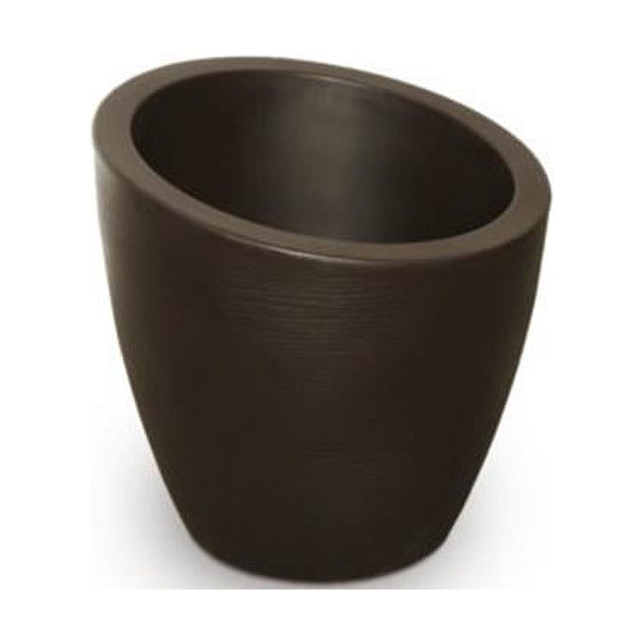 Modesto 20" European Flair Black Polyethylene Planter