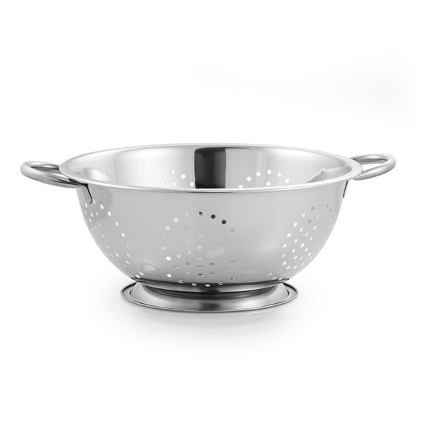 McSunley 5 Quart Silver Stainless Steel Colander with Handles