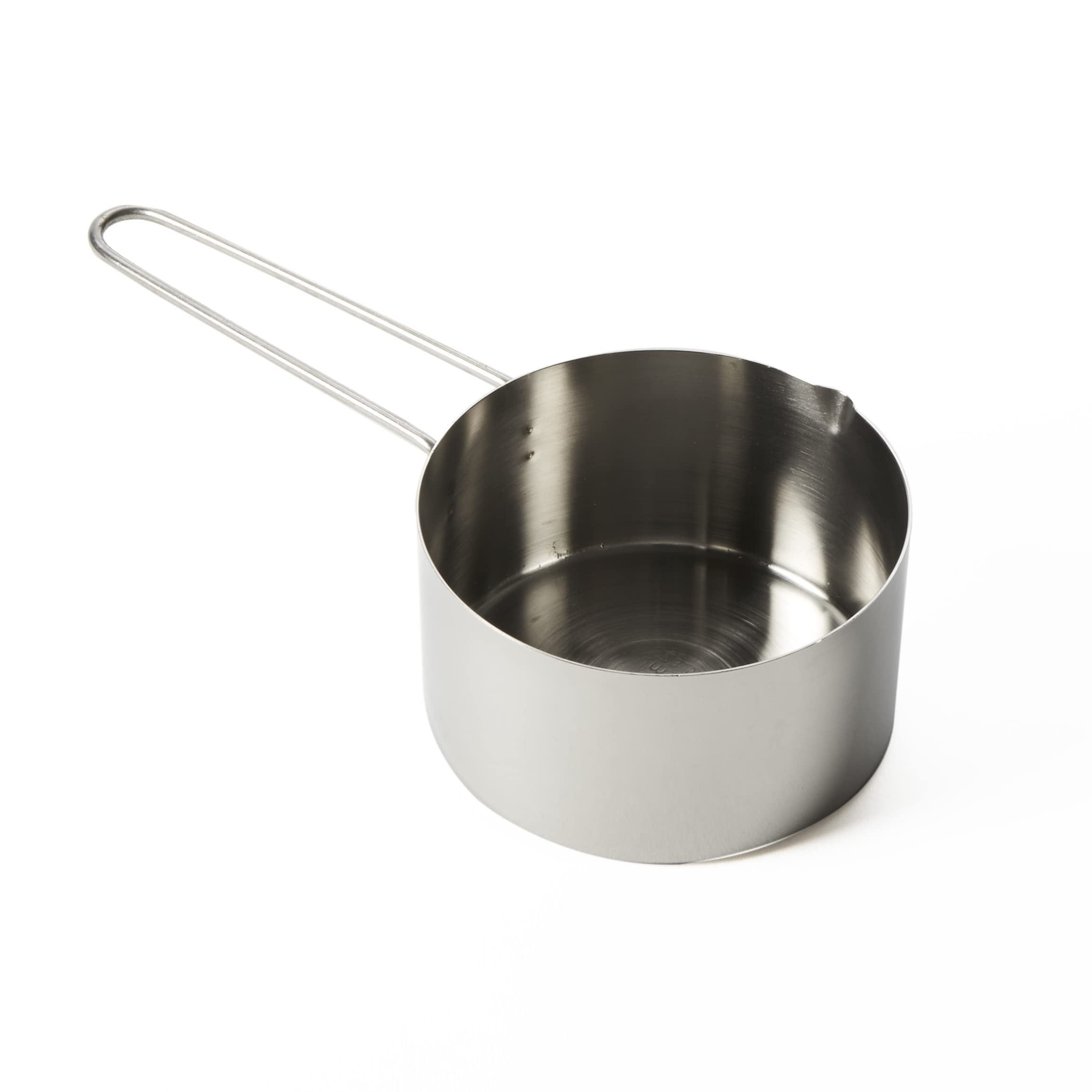 Stainless Steel 1 1/4-Inch Measuring Cup with Wire Handle