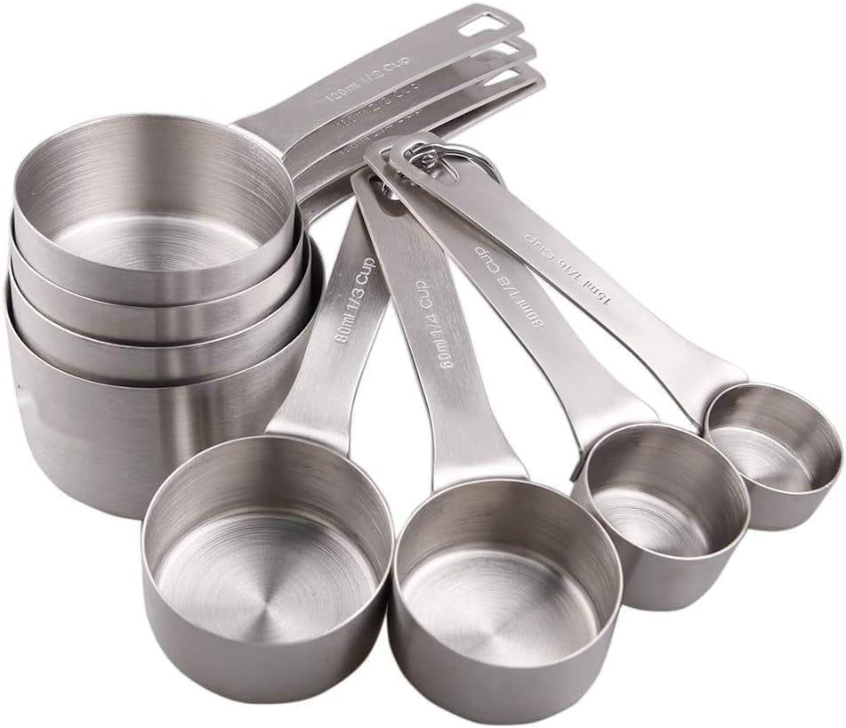 Smithcraft 8-Piece Stainless Steel Measuring Cup Set