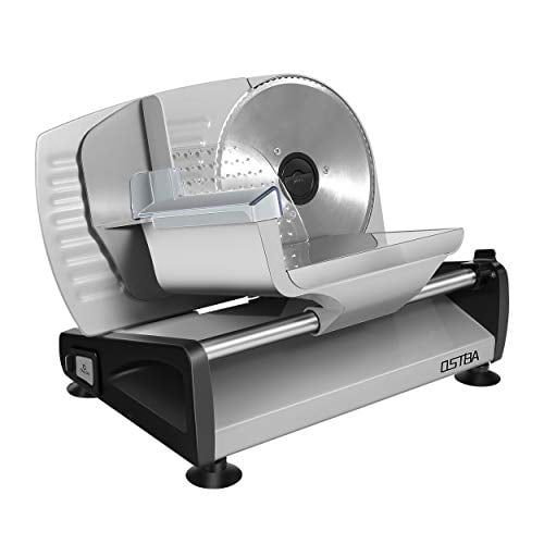 200W Electric Deli Meat Slicer with Child Lock and Removable Blade