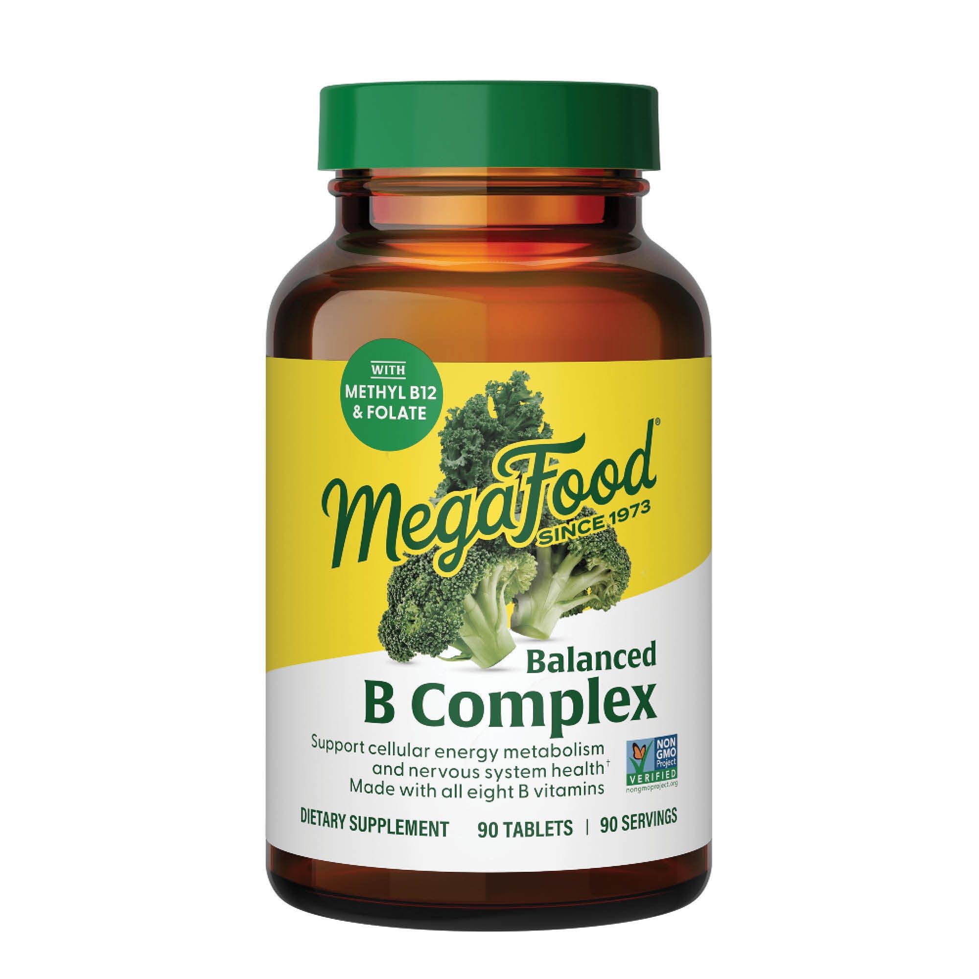 MegaFood Balanced B Complex Vegan Gluten-Free 90 Tablets