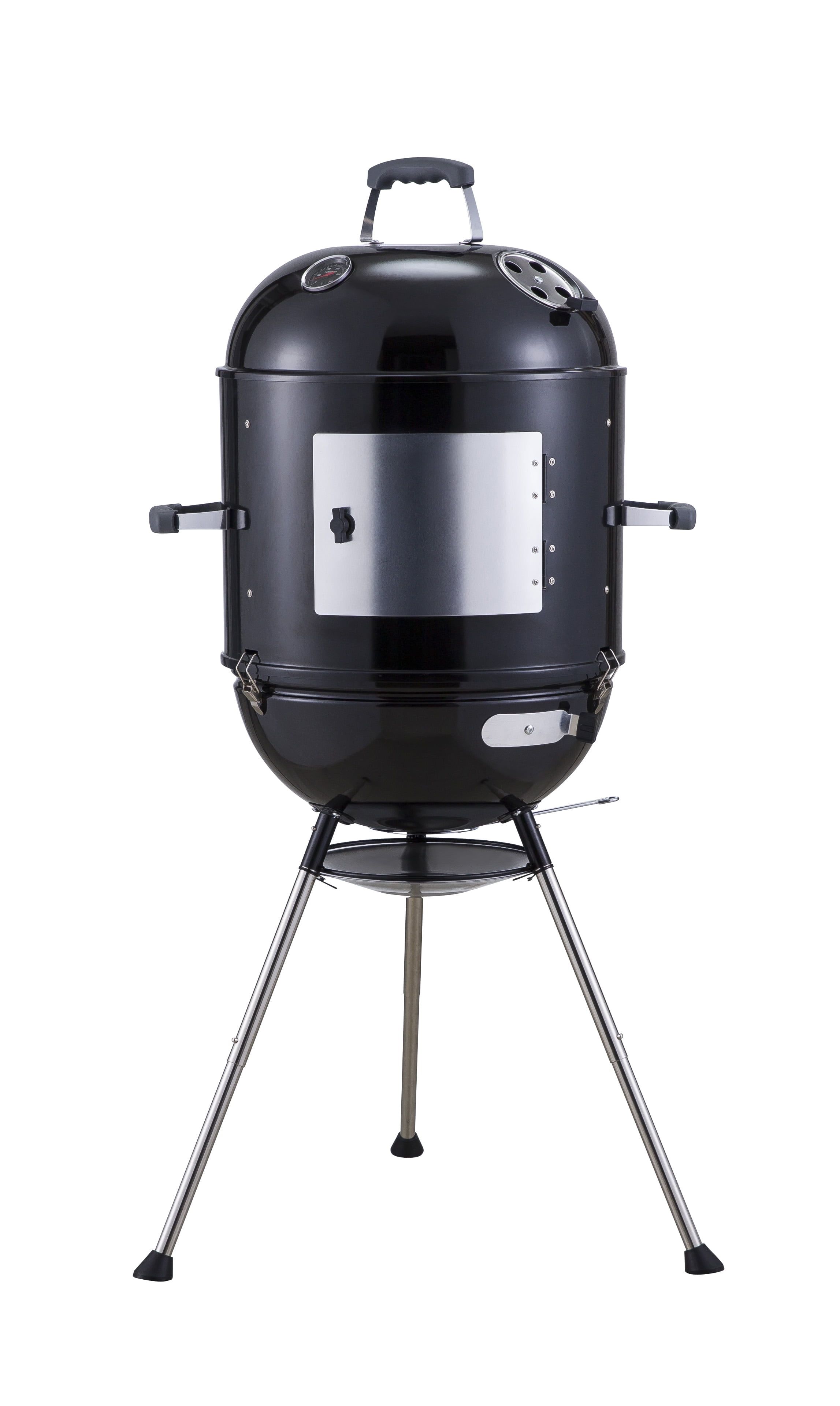 Megamaster 4-in-1 Black Vertical Smoker with 600 sq. in. Cooking Space