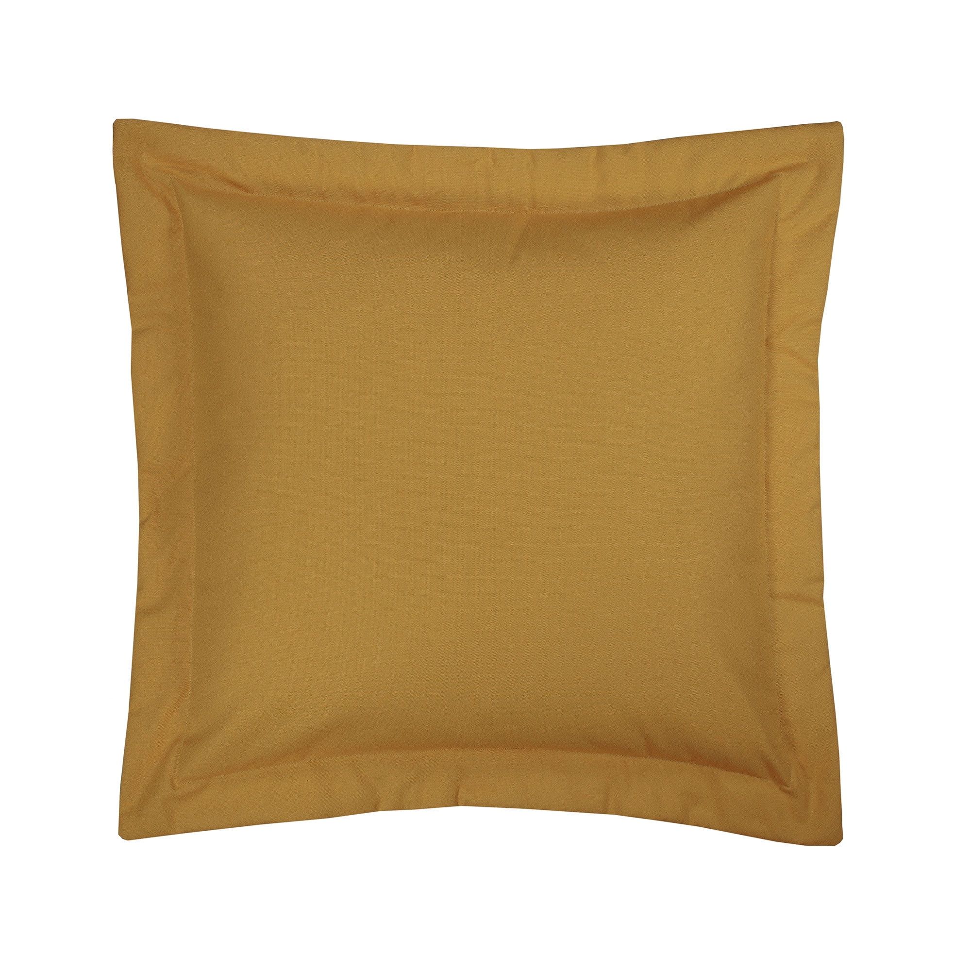 Melanie Solid Gold Cotton Euro Sham