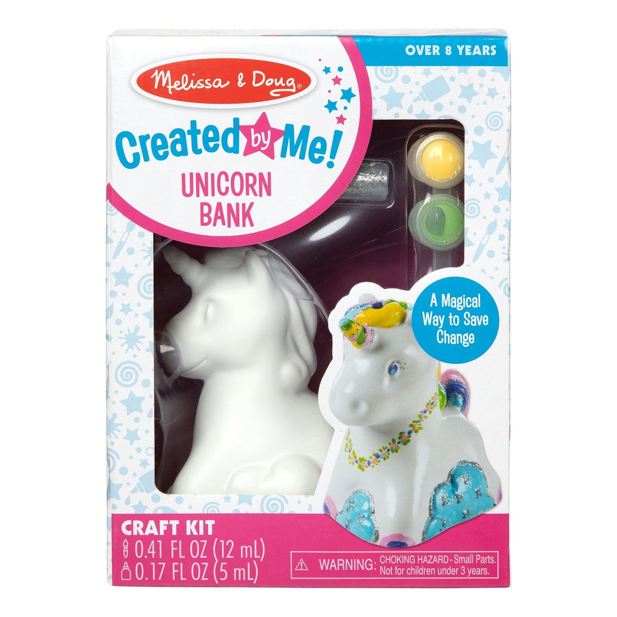 Decorate-Your-Own White Resin Unicorn Bank Craft Kit