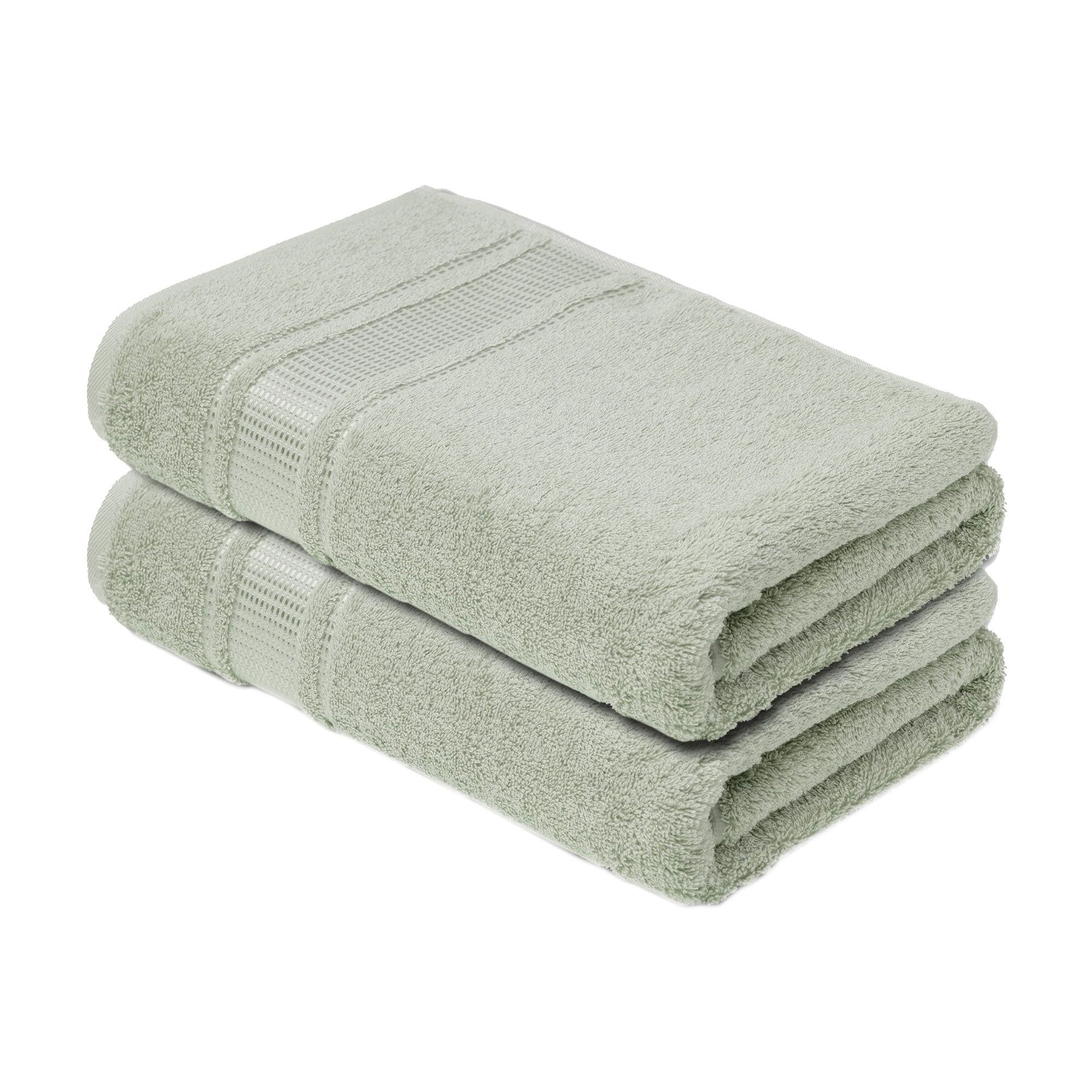 Melissa Mint Green Turkish Cotton Hand Towel Set, 20 x 35 in