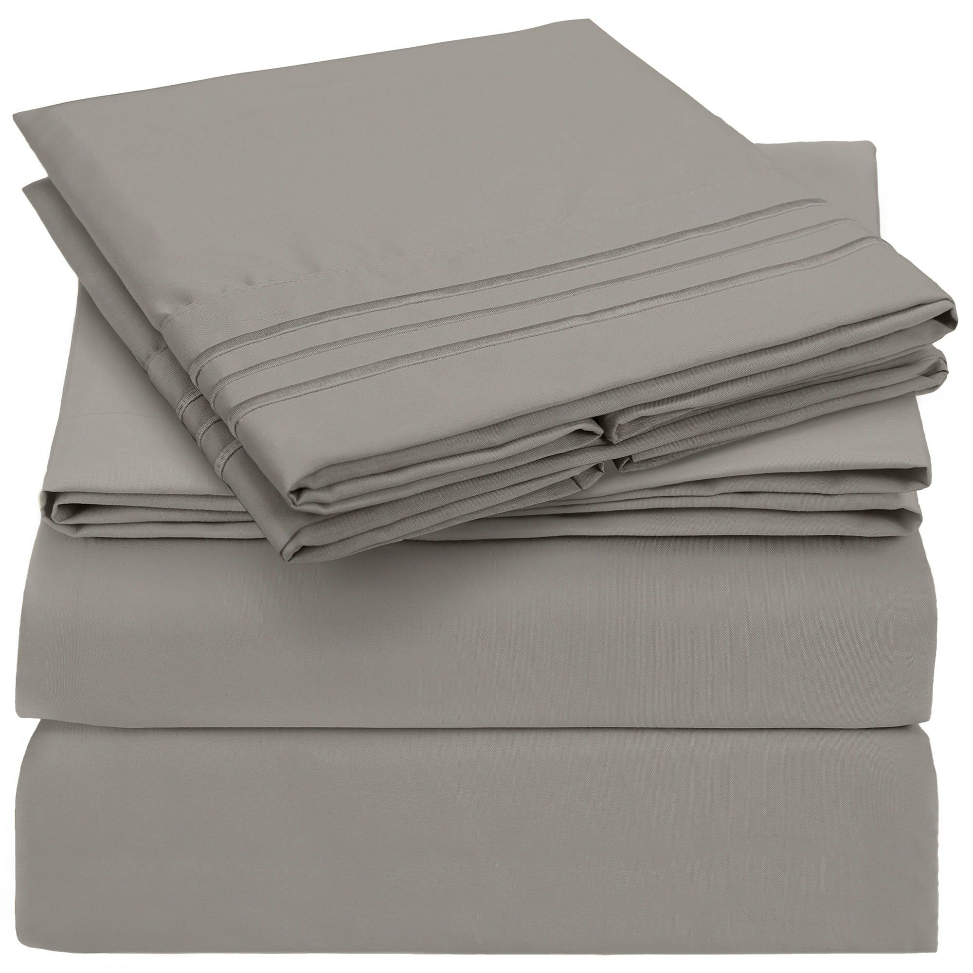 Taupe Full Deep Pocket Microfiber Sheet Set