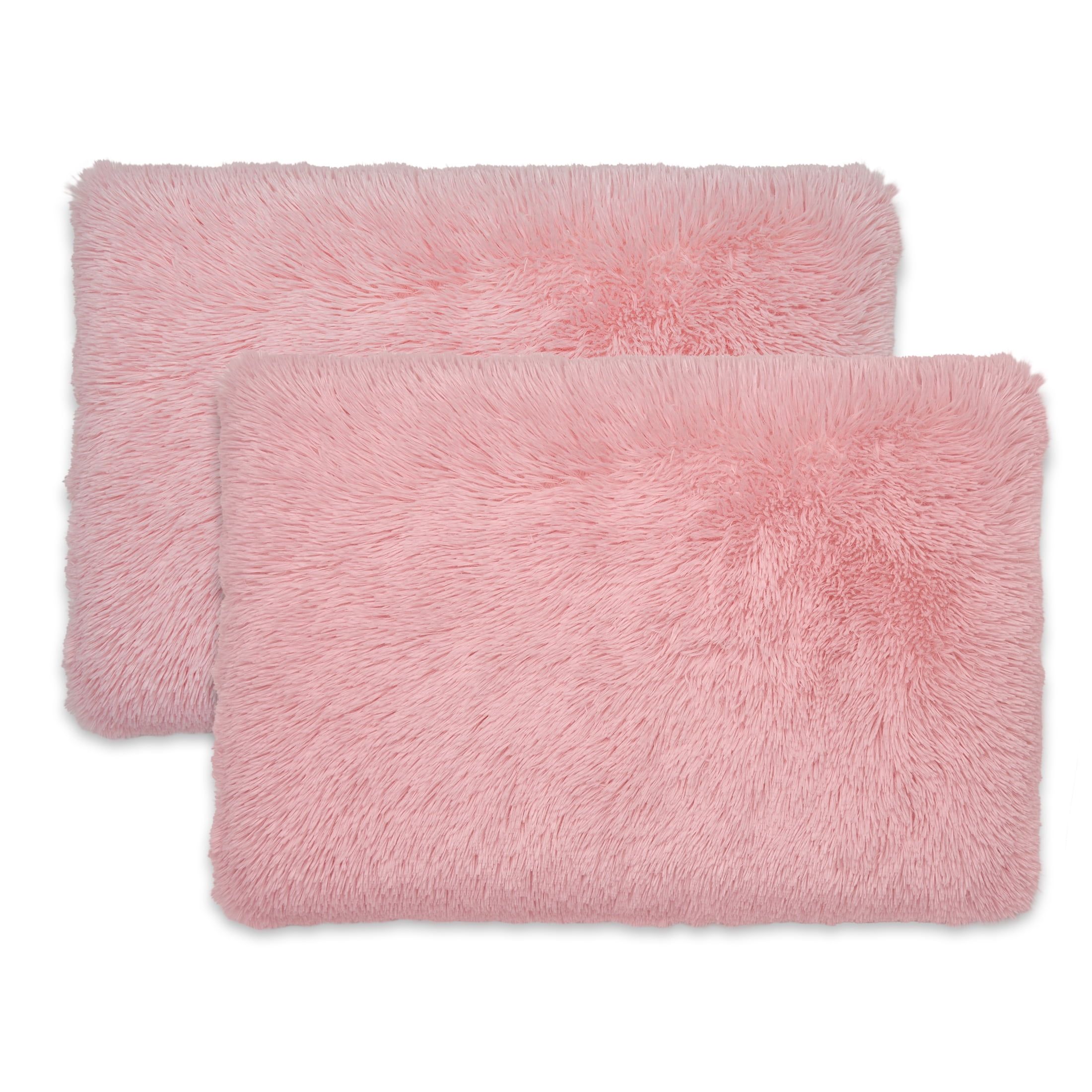 Pink Memory Foam Fun Pillow Set with Snuggle Cover