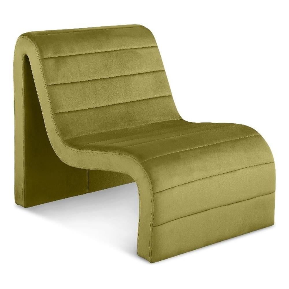 Meridian Furniture Ivy Olive Velvet Accent Chair