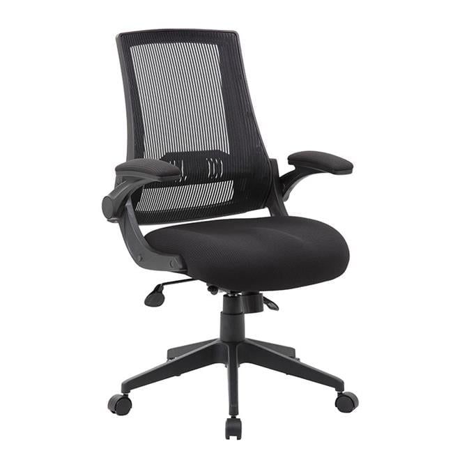 Black Mesh High Back Swivel Task Chair with Adjustable Arms