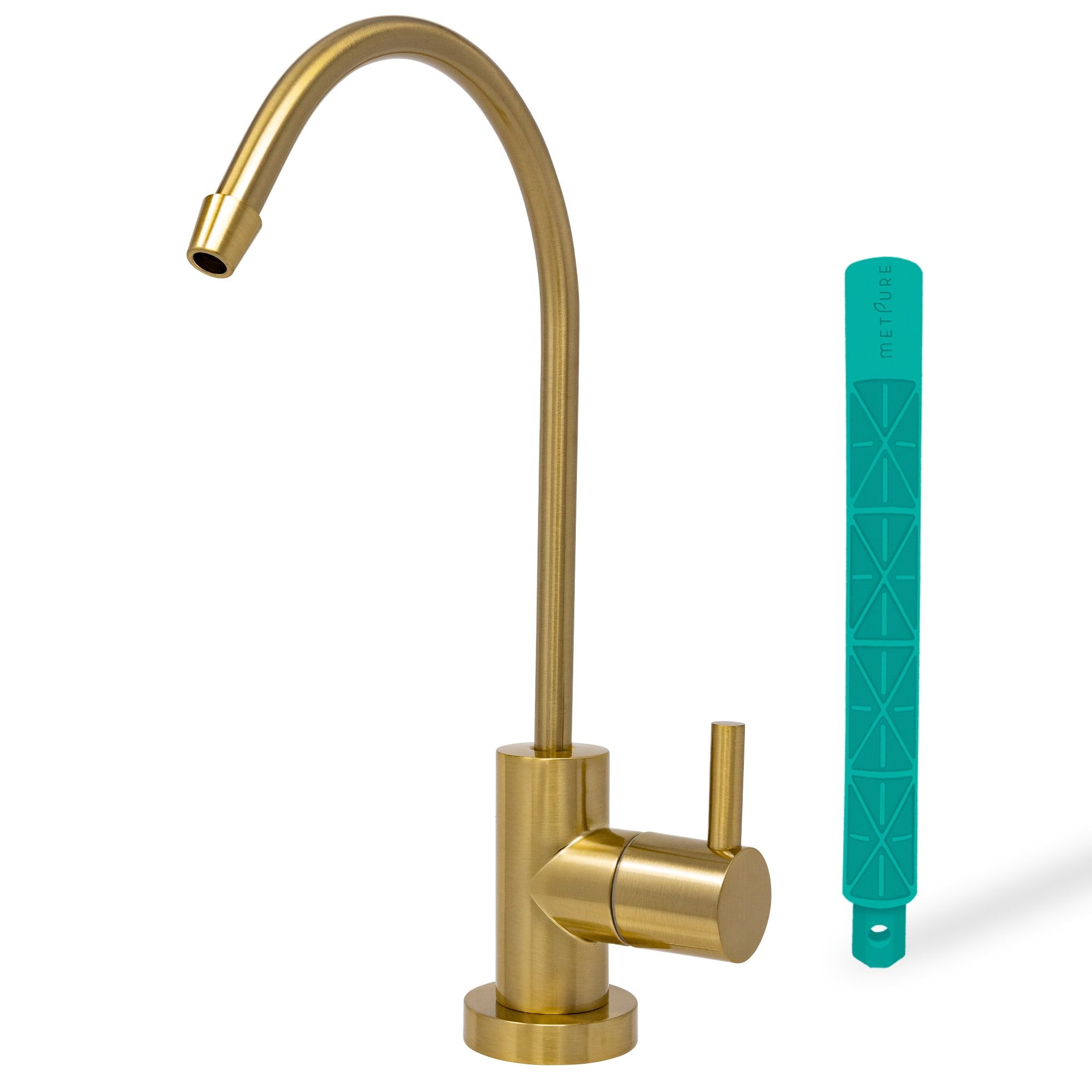 Brushed Gold Euro Style Single Handle Deck Mount Faucet