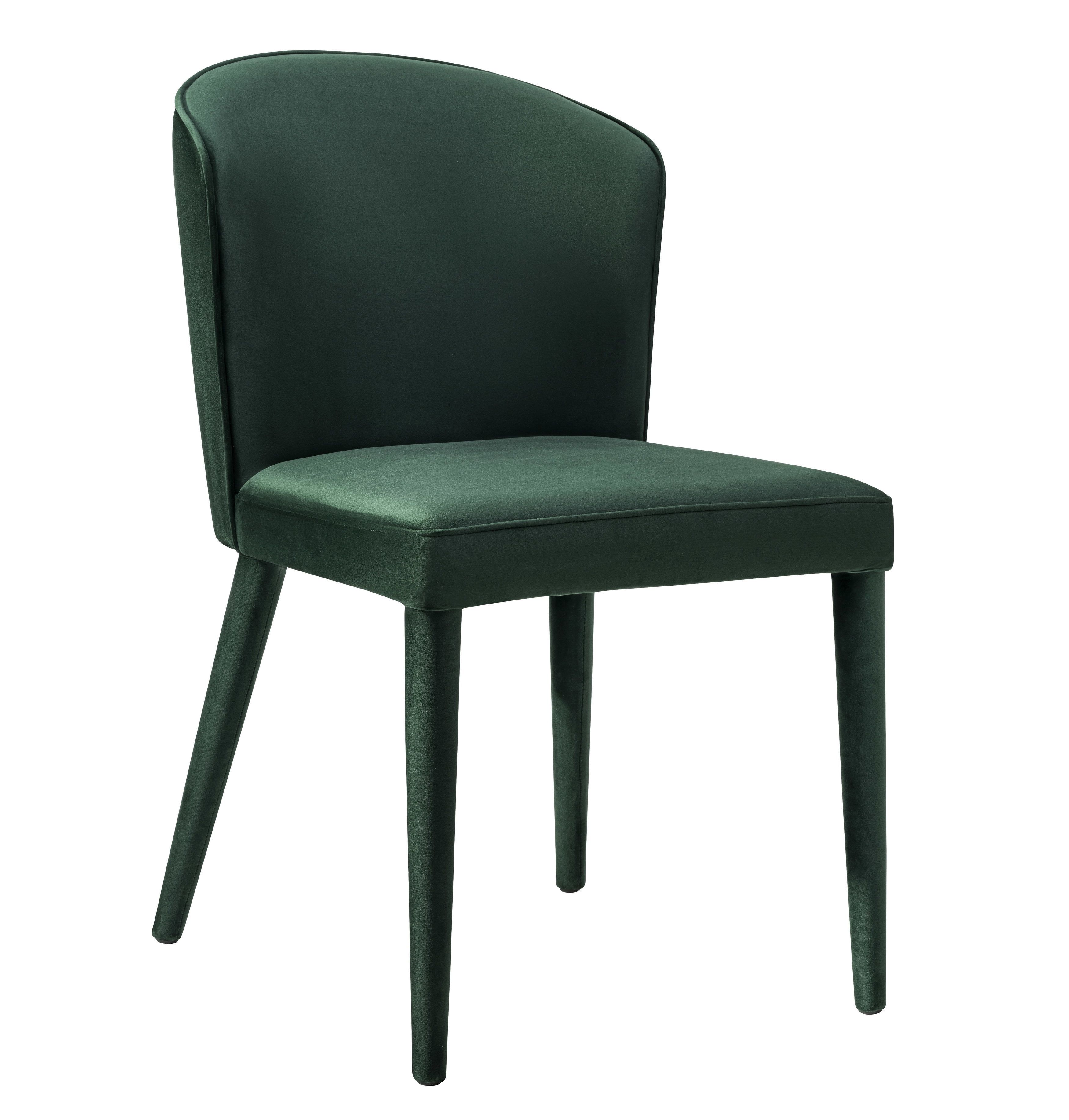 Forest Green Velvet Upholstered Metal Arm Chair