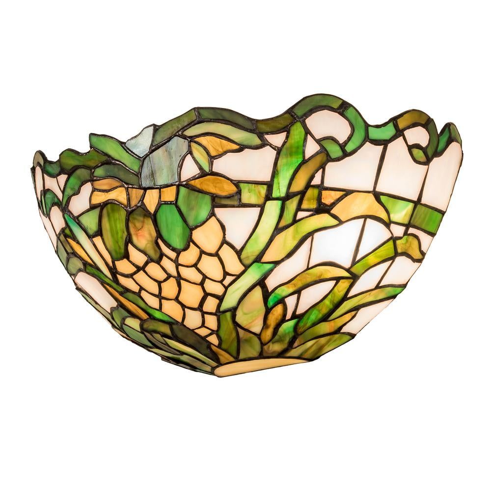 Multicolor Glass Pineapple Design Wall Sconce