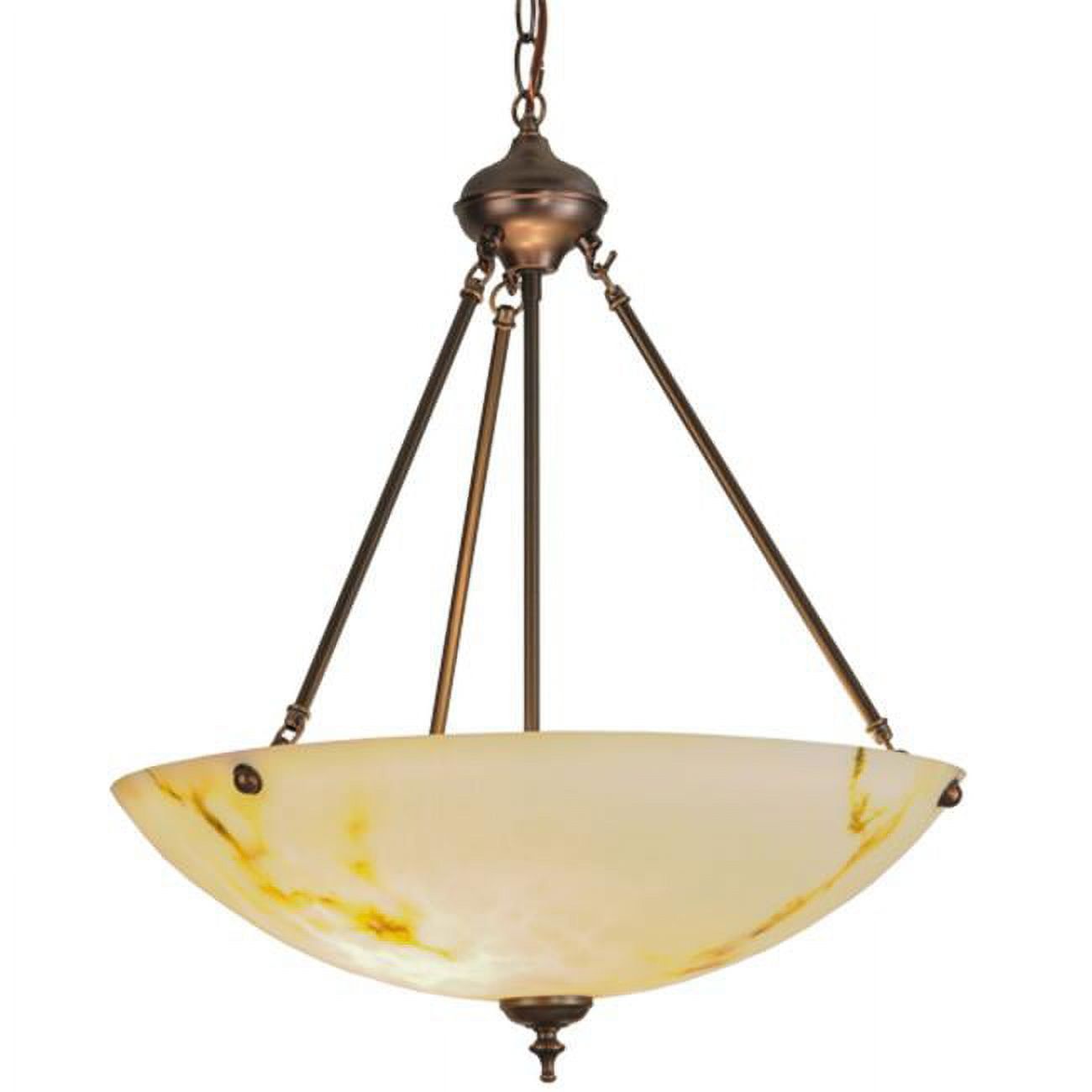 Corinth 62'' Bronze and Glass Indoor/Outdoor Inverted Pendant