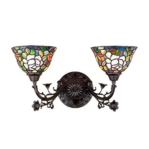 Mahogany Bronze 2-Light Victorian Rose Sconce