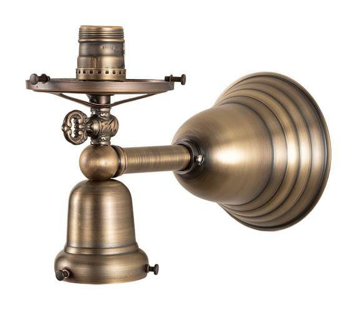 Revival Antique Brass Dual-Light Wall Sconce