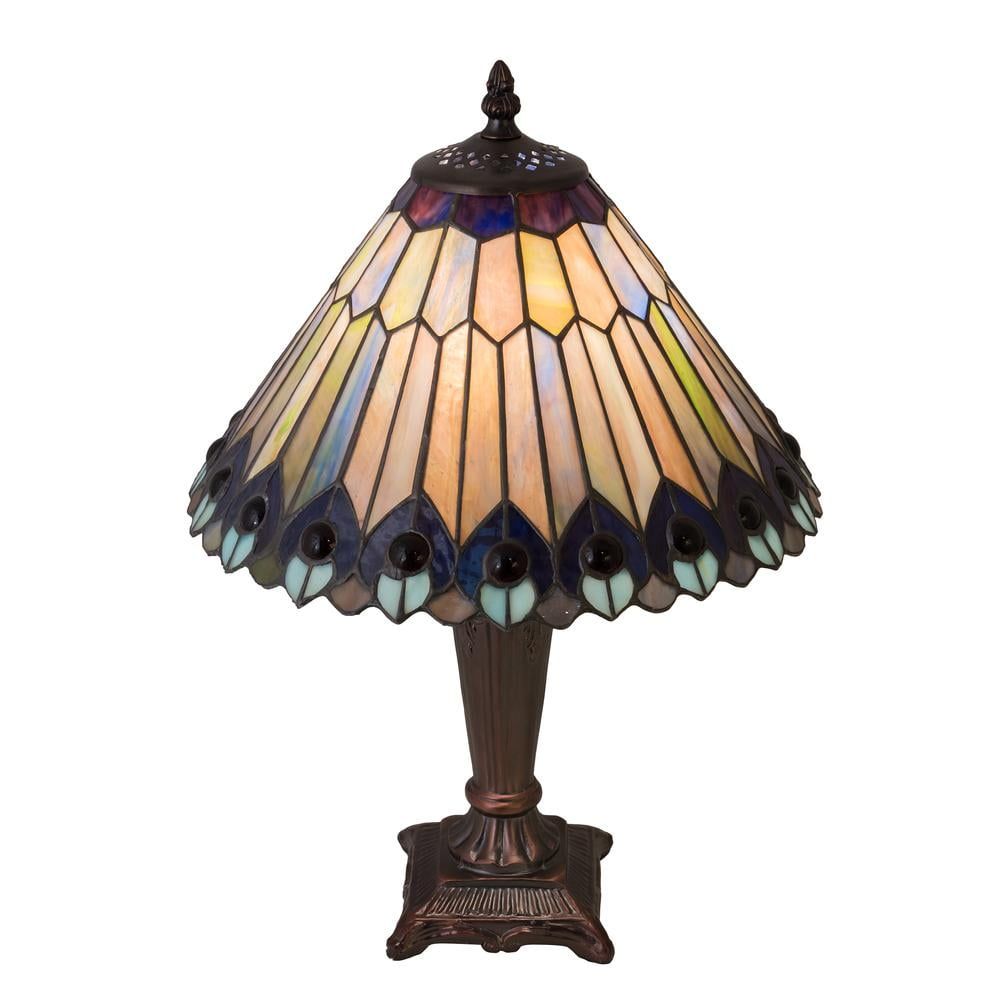 St. Louis Blues Inspired Stained Glass Bronze Table Lamp